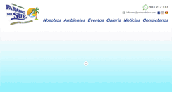 Desktop Screenshot of paraisodelsur.com